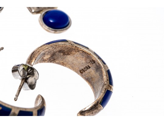 Lot Of Assorted Sterling, Silver Plate And Steel Jewelry Pieces