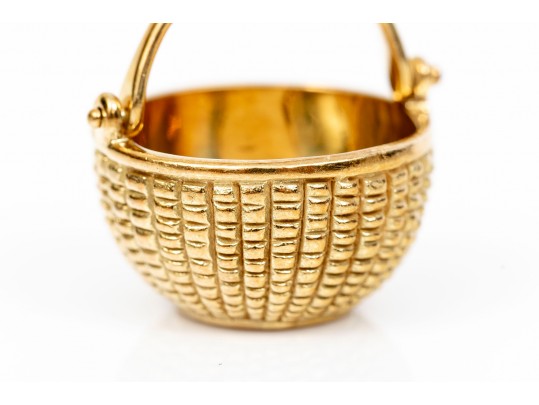 Classic 18K Nantucket Basket Glenaan Pendant 