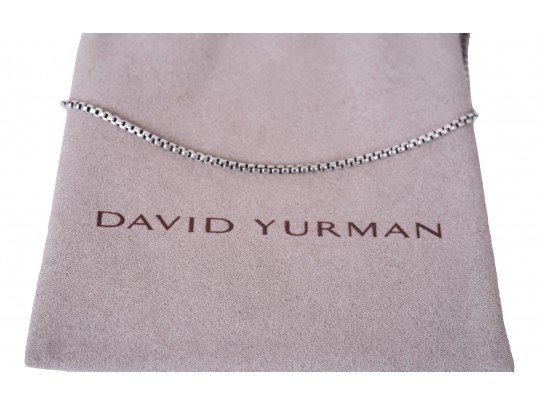 David Yurman Sterling Silver Box Chain Necklace
