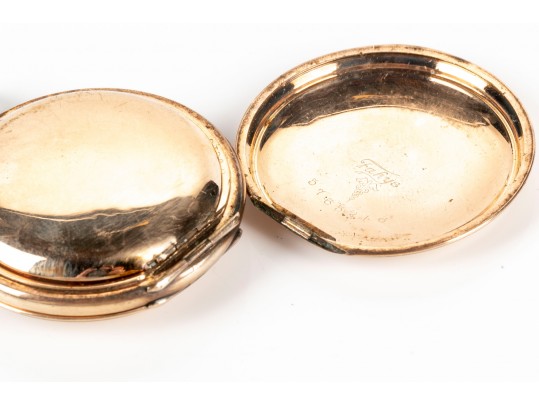 Lot Of Two Vintage Gold Filled Hunter Pocketwatches, Including Waltham