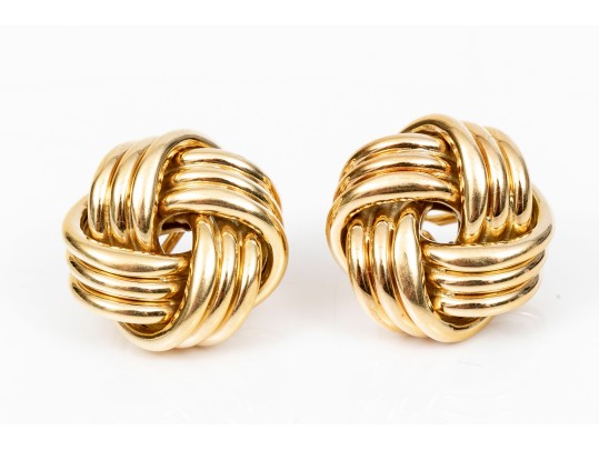 Timeless 18K Tiffany & Co. Knot Earrings 