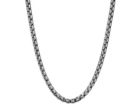 David Yurman Sterling Silver Box Chain Necklace
