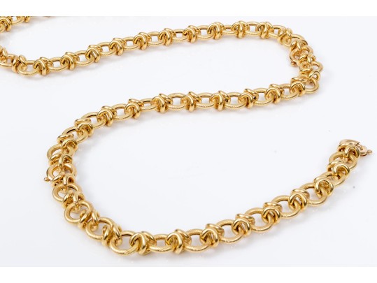 Stunning 18K Versitile Necklace And/Or Bracelet Set