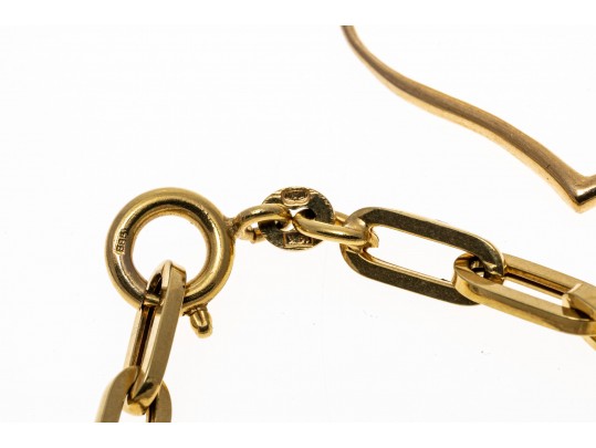 Lot Of Four Assorted Yellow Gold Jewelry Items, Including Earrings