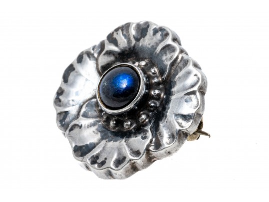 Georg Jenson Diminutive Floral Design Brooch, #189, Made Between 1915-1927.