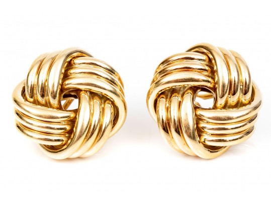 Timeless 18K Tiffany & Co. Knot Earrings 