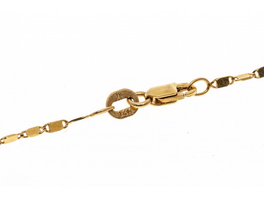 Romantic 14K Diamond Set Heart Pendant Necklace