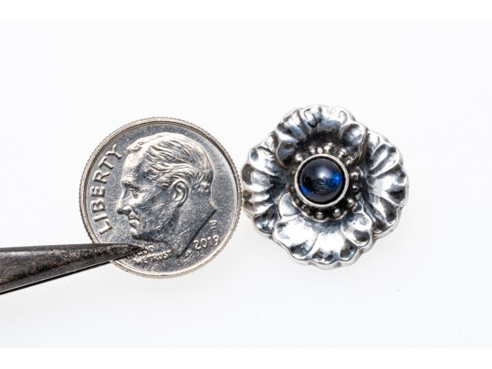 Georg Jenson Diminutive Floral Design Brooch, #189, Made Between 1915-1927.