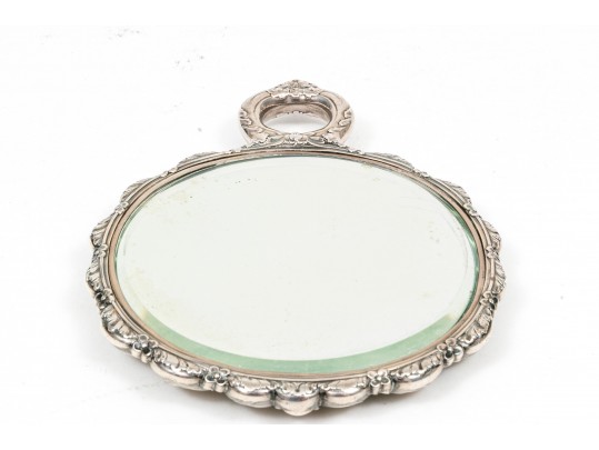 Tiffany & Co. Makers  Sterling Fabulous Ornate Foliate Patterned Hand Mirror