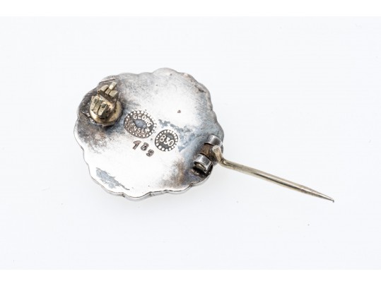 Georg Jenson Diminutive Floral Design Brooch, #189, Made Between 1915-1927.