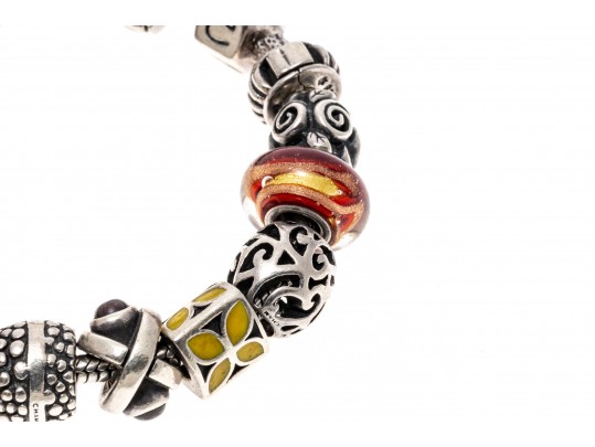 Colorful Sterling Beaded Bracelet