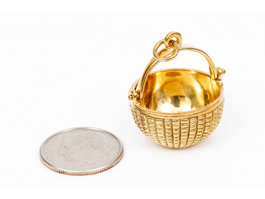 Classic 18K Nantucket Basket Glenaan Pendant 