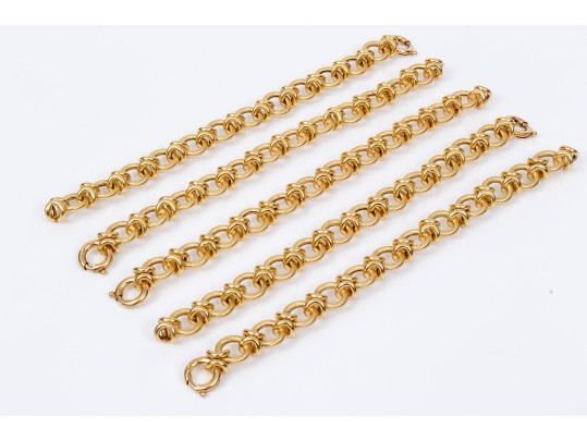 Stunning 18K Versitile Necklace And/Or Bracelet Set