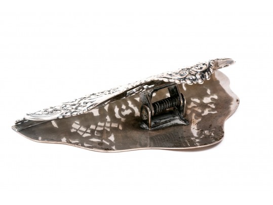 Sterling Silver Vintage Complementary Ornate Patterned Desk Set Items, Various Makers