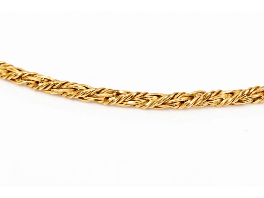 14K Twist Cable Chain Necklace