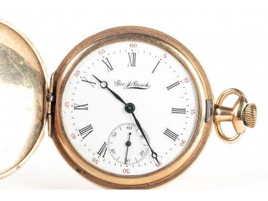 Lot Of Two Vintage Gold Filled Hunter Pocketwatches, Including Waltham