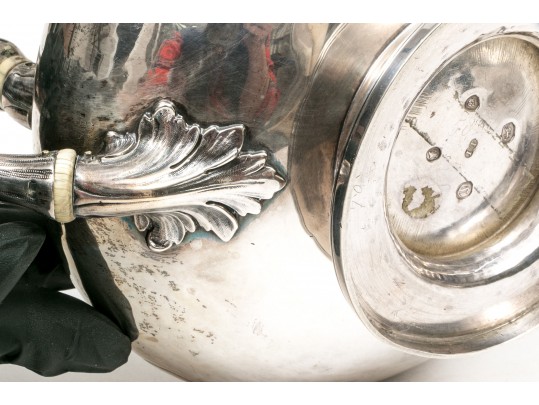 Antique Sterling Silver Beautiful Early Victorian Four Pieces Tea Set, Circa 1839 By Joseph Taylor