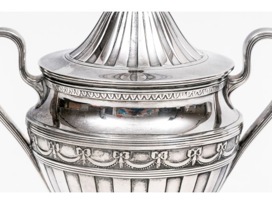 Tiffany & Co. Makers  Sterling Stunning Vintage Three Piece Pedestal Demitasse Set