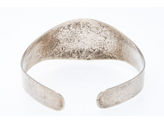 Sterling Etched Cuff Bracelet