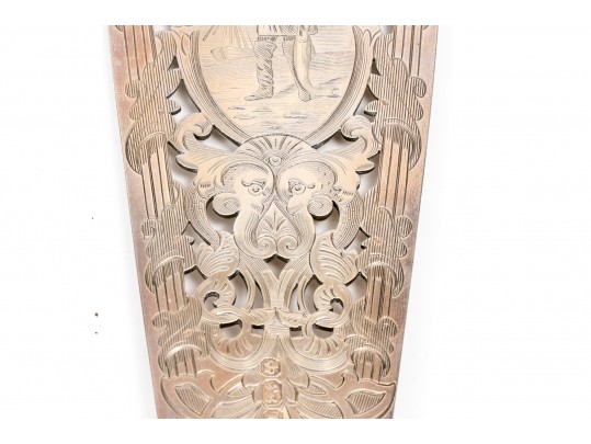 Sheffield, England Magnificent Antique Sterling Fish Set, Circa 1861, Beautifully Chased, With Box