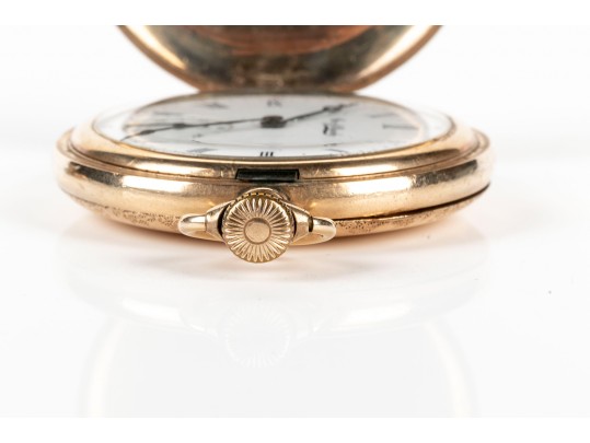 Lot Of Two Vintage Gold Filled Hunter Pocketwatches, Including Waltham