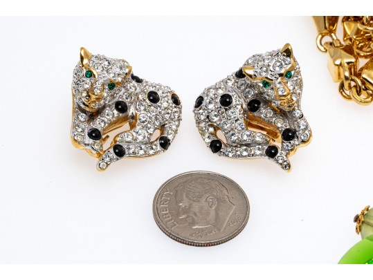 Lot Of Assorted Costume Jewelry, Including Two Costume Kate Spade Slip On Bangles