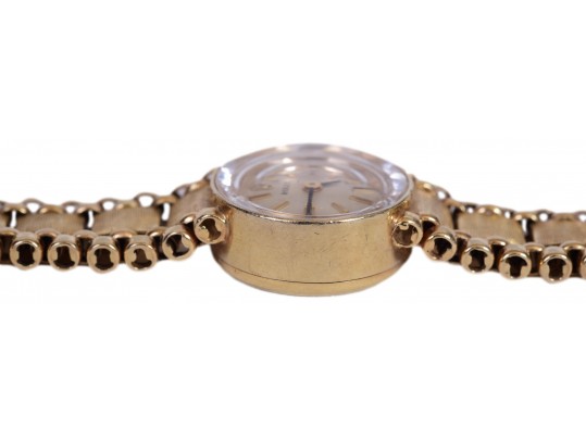 Rolex Stunning Vintage Solid 14K Yellow Gold Bracelet Wristwatch