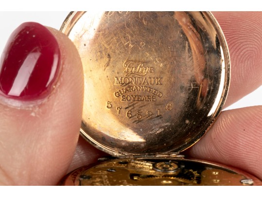 Lot Of Two Vintage Gold Filled Hunter Pocketwatches, Including Waltham