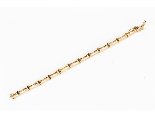 Dainty 14K Diamond Set Bracelet