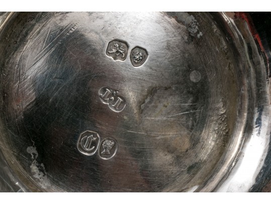 Antique Sterling Silver Beautiful Early Victorian Four Pieces Tea Set, Circa 1839 By Joseph Taylor