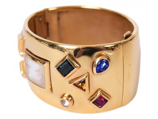 Stunning Franklin Mint Mughal Jewels Of India Necklace And Bob Mackie Austrian Crystal Watch