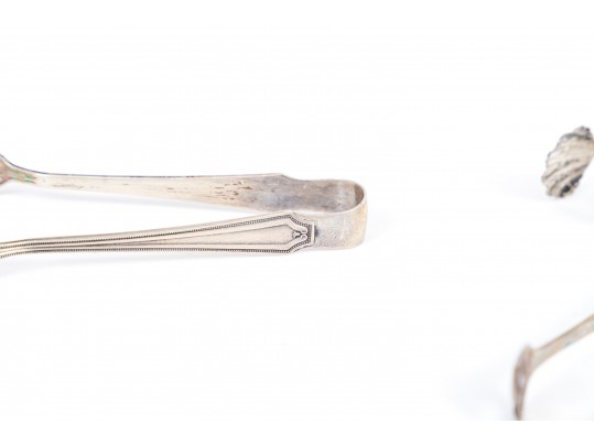 Lot Of Four Assorted Vintage Sterling Silver Sugar Tongs
