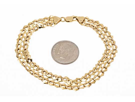 Tasteful 14K Chain Bracelet