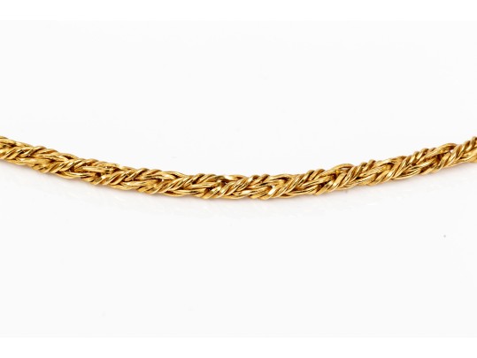 14K Twist Cable Chain Necklace