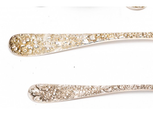 Lot Of Assorted Maker Complementary Sterling Silver Flatware, 112 Pieces