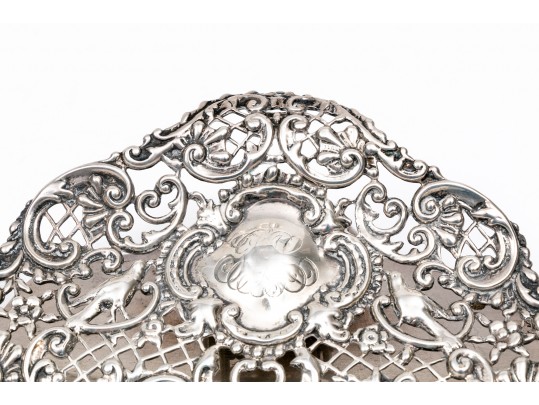 Sterling Silver Vintage Complementary Ornate Patterned Desk Set Items, Various Makers