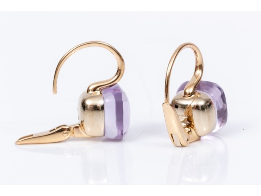 Stylish Pomellato 18K Amehtyst Earrings