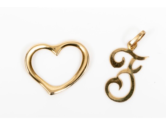 14K Pendants And Cameo Brooch/pendant