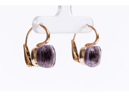 Stylish Pomellato 18K Amehtyst Earrings