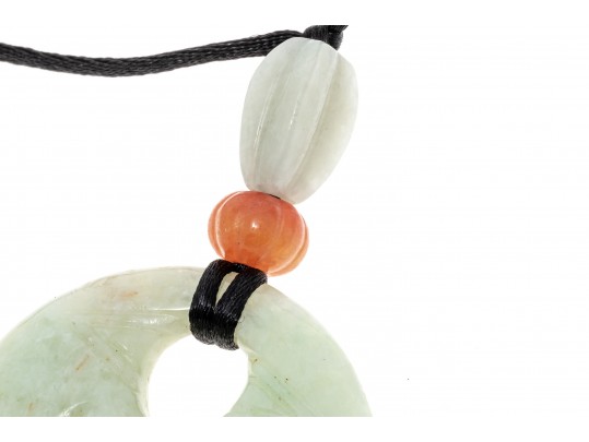 Carved Jade Pendant Necklace