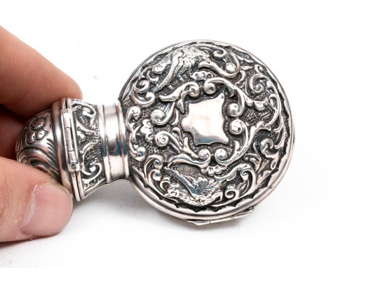 Vintage And Antique Assorted English And American Dresser Items, Including Three Perfume Bottles