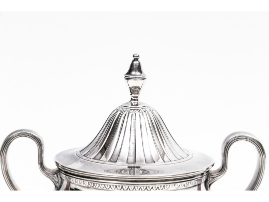 Tiffany & Co. Makers  Sterling Stunning Vintage Three Piece Pedestal Demitasse Set