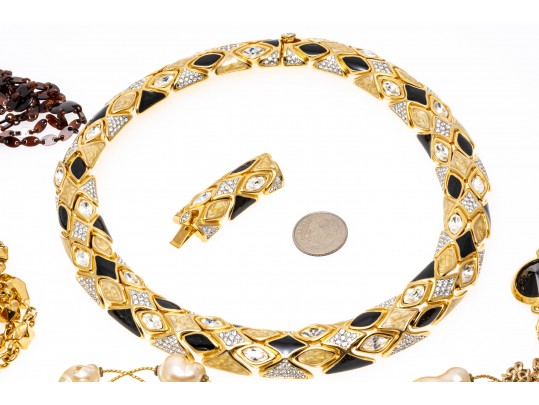 Lot Of Assorted Costume Jewelry, Including Two Costume Kate Spade Slip On Bangles