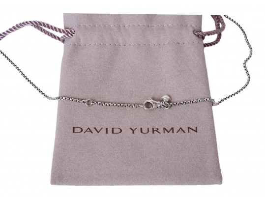 David Yurman Sterling Silver Box Chain Necklace