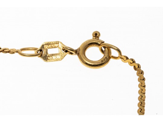 Lot Of Four Assorted Yellow Gold Jewelry Items, Including Earrings