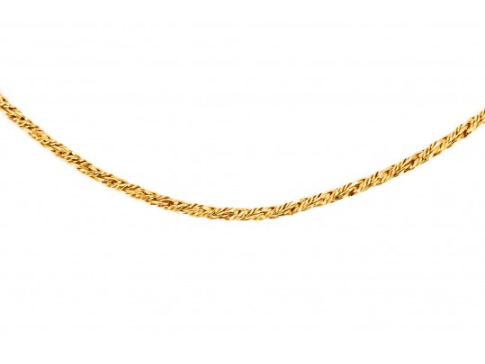 14K Twist Cable Chain Necklace