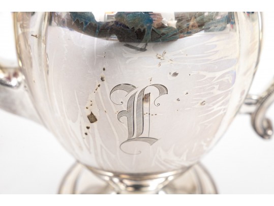 Wallace Sterling Silver Classic Rembrandt 3 Pint Coffee Pot And 2 3/4 Pint Tea Pot