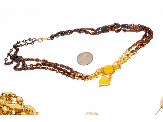 Lot Of Assorted Costume Jewelry, Including Two Costume Kate Spade Slip On Bangles