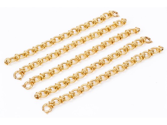 Stunning 18K Versitile Necklace And/Or Bracelet Set