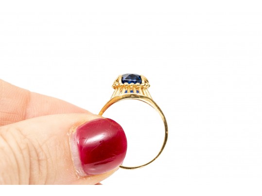 14K And 18K Colorful Gemstone Set Rings, Sizes 5, 6, 7